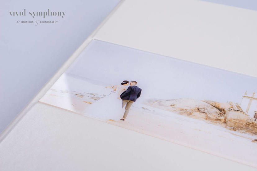 Acrylic Prestige full cover acrylic pattern professional photographer nphoto lay flat luxury photo album wedding albums